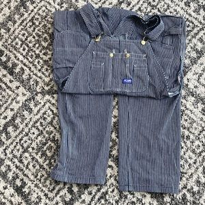 Men’s Big Smith Striped Overalls